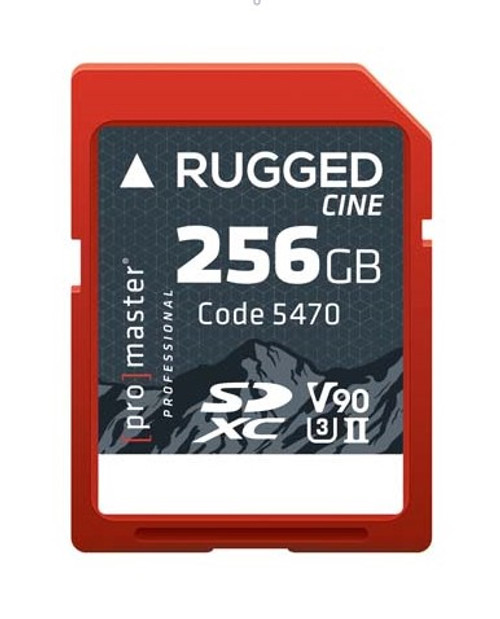 ProMaster Rugged Cine SDXC UHS-II Memory Card - 256GB