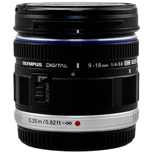 Used Olympus M.Zuiko Digital ED 9-18mm f/4-5.6 Lens (EX+) (625627401)